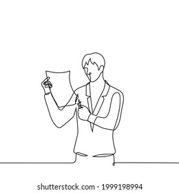 man sets fire to a sheet of paper with a lighter - one line drawing. a man in a business suit holds a sheet of paper and with his other hand he sets it on fire 