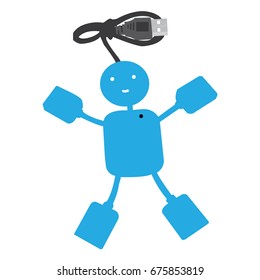 Man Shaped USB Hub