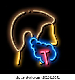 Man Shaving With Razor neon light sign vector. Glowing bright icon Man Shaving With Razor sign. transparent symbol illustration