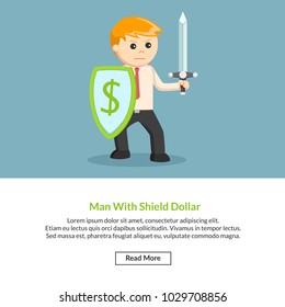 Man With Shield Dollar Job Information