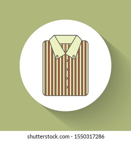 Man Shirt Icon Vector. Simple flat symbol.