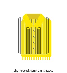 Man Shirt Icon Vector. Simple flat symbol.