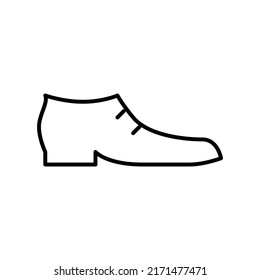 man shoe editable stroke icon, pixel perfect icon