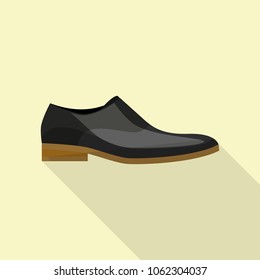 Man shoe icon. Flat illustration of man shoe vector icon for web