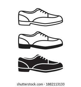 man shoe icon illustration isolated vector sign symbol