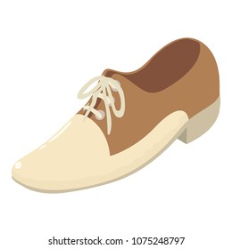 Man shoe icon. Isometric illustration of man shoe vector icon for web