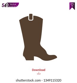 Man shoe icon vector in simple style isolated on white background