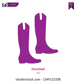 Man shoe icon vector in simple style isolated on white background