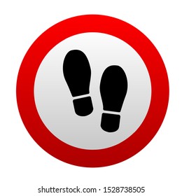 man shoe sign. vector icon