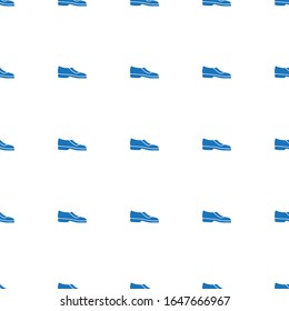 Man shoes icon pattern seamless isolated on white background. Editable filled Man shoes icon. Man shoes icon pattern for web and mobile.