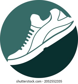 Man shoes logo design template vector image.