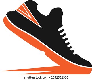 Man shoes logo design template vector image.