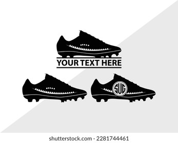 Man Shoes Monogram Vector Illustration Silhouette