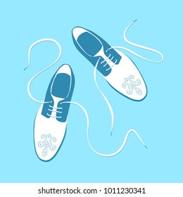 man shoes vector