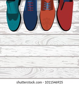 man shoes vector