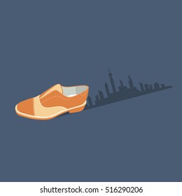 Man shoes vector. Fashion design background. Vector illustration.