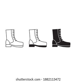 Man Shoes Vector. Man Shoes Icon design Vector Illustration