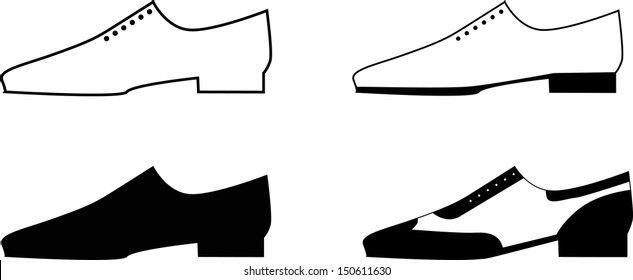 Man shoes. Vector illustration