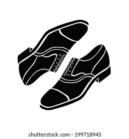 man shoes vector illustration