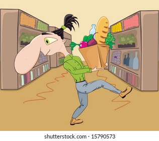 man in shop