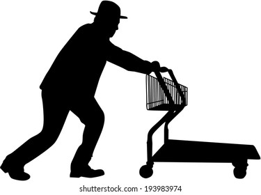 Man shopping