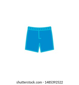 Man short flat vector illustration