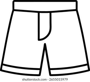 Hombre Pantalones cortos Icono de Vector Ilustración de silueta 