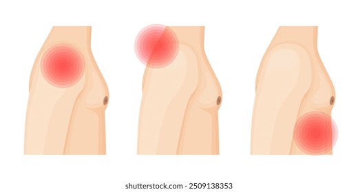 Man with Shoulder, Neck and Ribs Pain