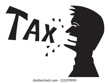 The man shouting about his tax.