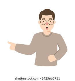 man shouting expressing negative emotions