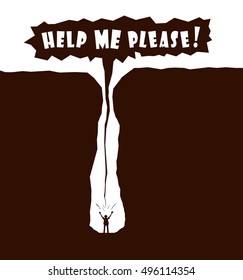 man shouting help me please