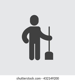 Man with shovel Icon