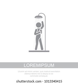 The man in the shower icon