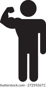 Un hombre mostrando su bíceps