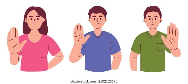 Man Showing No Gesture Refusing