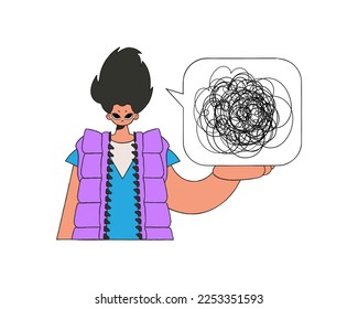 The man shows that he is trying to understand something. Man with depression.
