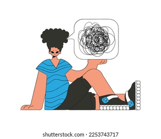 The man shows that he is trying to unravel his tangled thoughts. A person with mental problems.