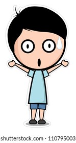 man shrugged with a look of confusion and does not know