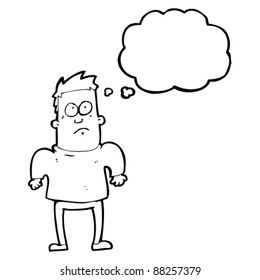 man shrugging cartoon
