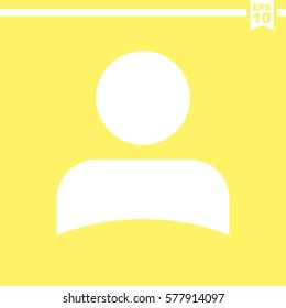 Man sign. Avatar vector icon.