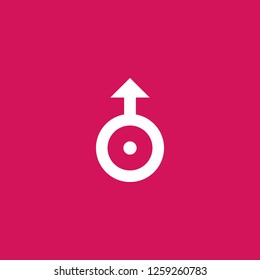 man sign icon vector. man sign sign on pink background. man sign icon for web and app