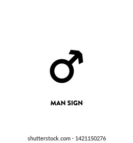man sign icon vector. man sign sign on white background. man sign icon for web and app