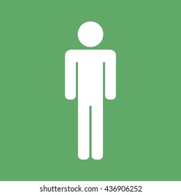 Man sign vector icon illustration