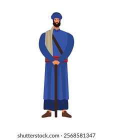 man sikh warrior design isolated