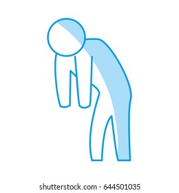 man silhouette depressed