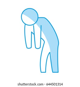 man silhouette depressed