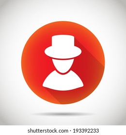 Man silhouette icon.