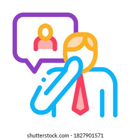 Man Silhouette Icon Vector. Outline Man Silhouette Sign. Isolated Contour Symbol Illustration