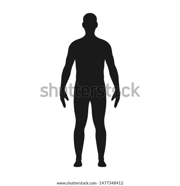 Man Silhouette Illustration Male Body Silhouette Stock Vector (Royalty ...