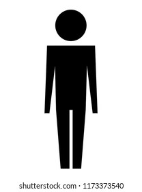 man silhouette isolated icon